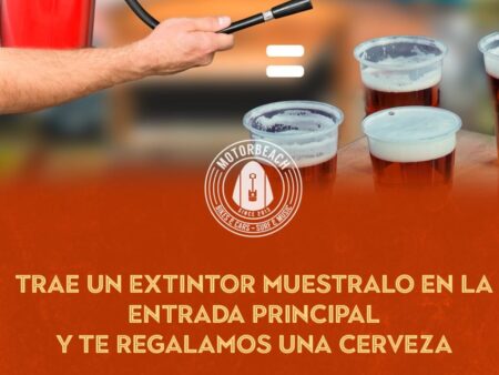 Cerveza contra el fuego.