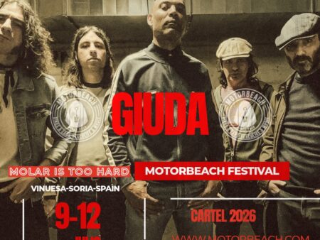GIUDA EN EL MOTORBEACH FESTIVAL 2026 DEL 9 AL 12 DE JULIO VINUESA SORIA ESPAÑA