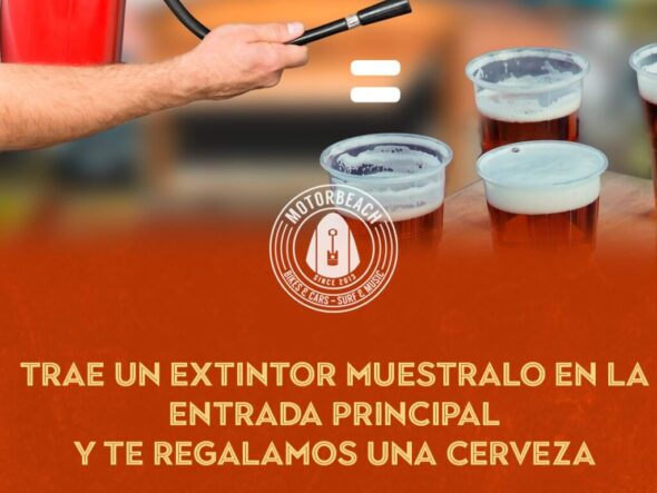 Cerveza contra el fuego.